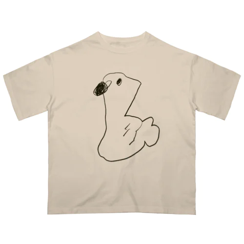 白鳥 オーバーサイズTシャツ