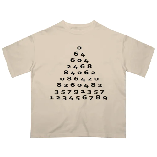 数字 オーバーサイズTシャツ