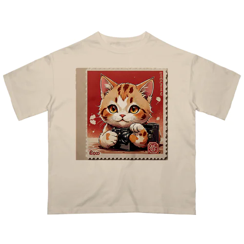カメラが好きな猫 オーバーサイズTシャツ