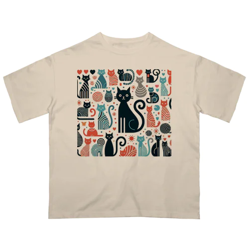 色々猫① Oversized T-Shirt