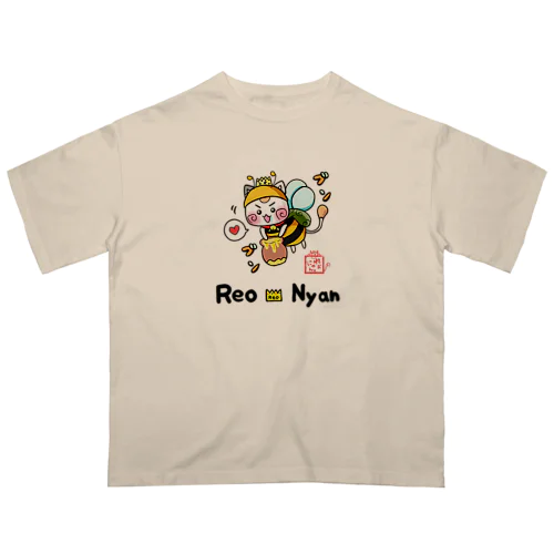 みつばち☆旅猫王子れぉにゃん オーバーサイズTシャツ