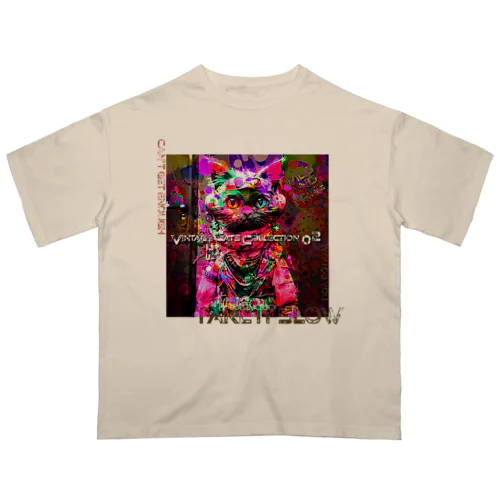 Vintage Cats Collection 02 オーバーサイズTシャツ