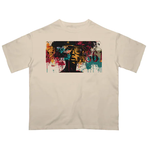 #861 splash 1609-0003 Oversized T-Shirt