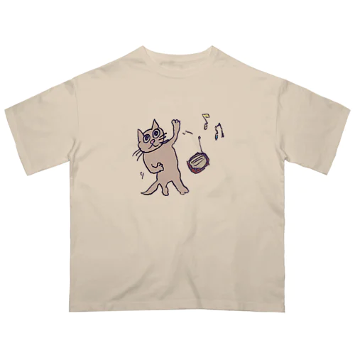 ダンシング★キャット オーバーサイズTシャツ