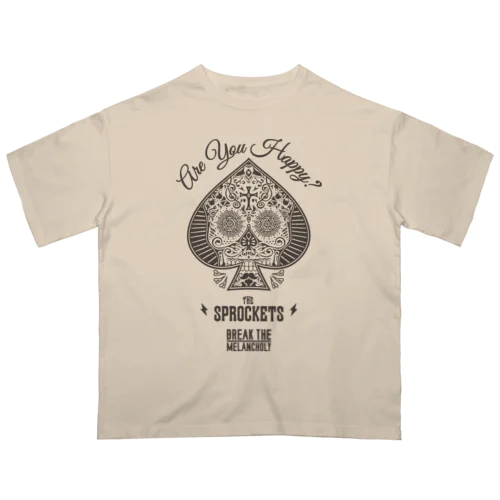 The Sprockets　”Happy SPADE” Oversized T-Shirt