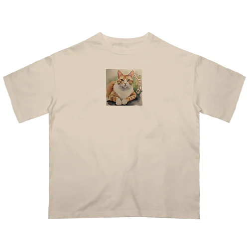 ゆっくり猫画 オーバーサイズTシャツ