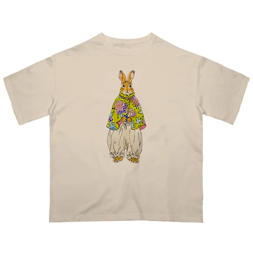 ファッションモデルのウサギ Oversized T-Shirt