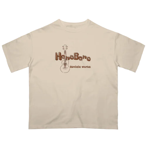 HonoBono_ウクレレロゴ オーバーサイズTシャツ