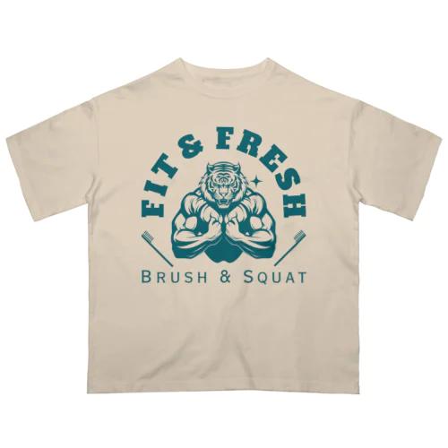 Fit & Fresh: Brush & Squat Oversized T-Shirt