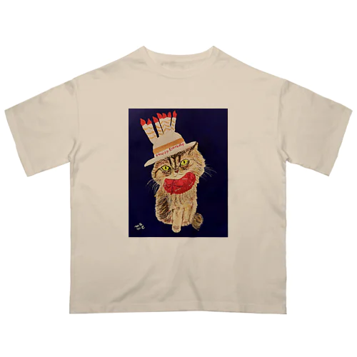 happy birthday クーちゃん Oversized T-Shirt