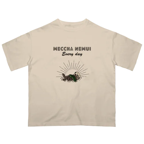 MECCHA NEMUI らっこ Oversized T-Shirt