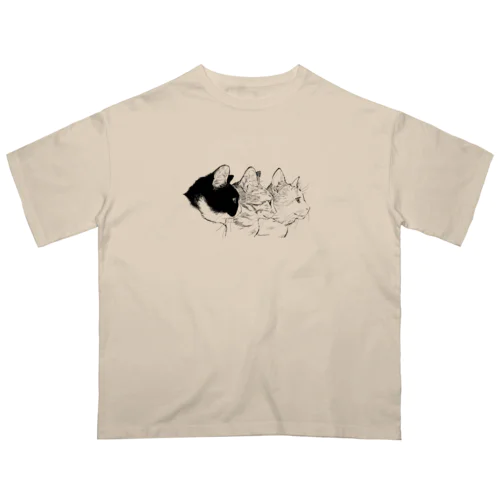 猫の横顔 Oversized T-Shirt