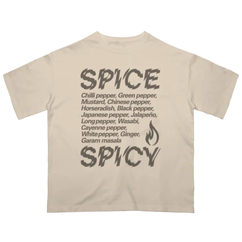 SPICE SPICY（Diagonal） オーバーサイズTシャツ