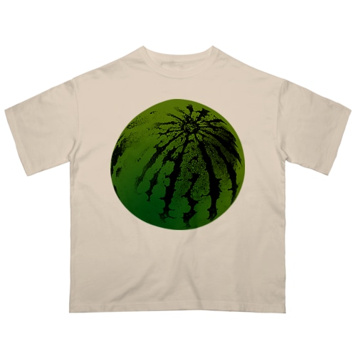 すいか -watermelon- 丸 Oversized T-Shirt