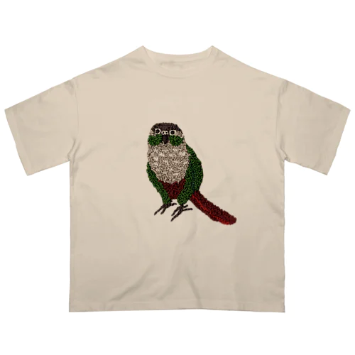 ウロコインコのマメ オーバーサイズTシャツ