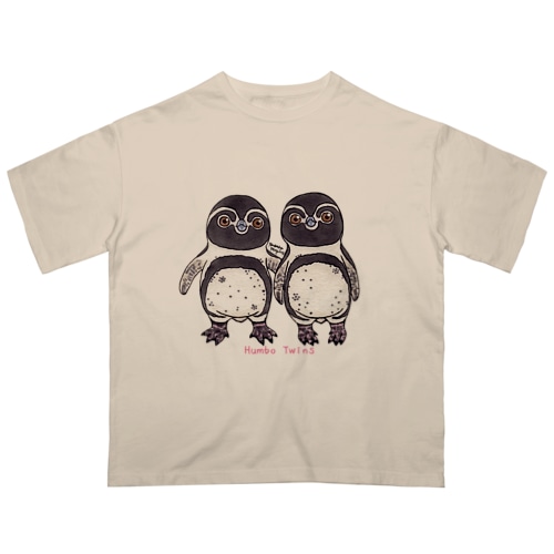 ふたごのフンボルトペンギン Oversized T-Shirt
