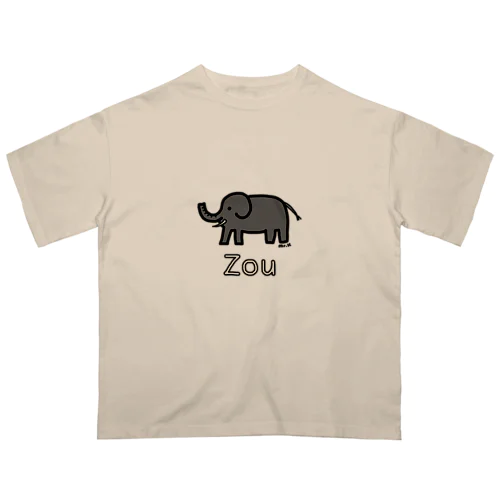 Zou (ゾウ) 色デザイン オーバーサイズTシャツ