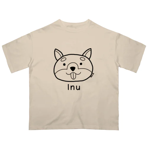 Inu (犬) 黒デザイン Oversized T-Shirt