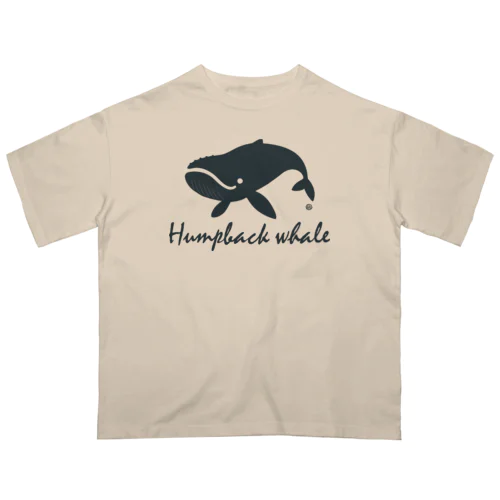 Humpback whale22 オーバーサイズTシャツ