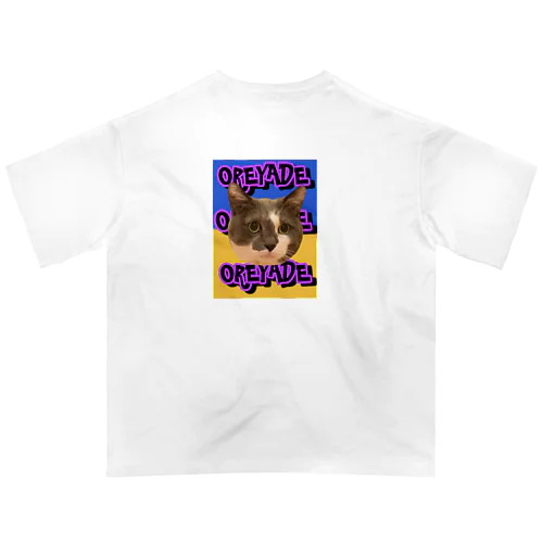 ウクライナカラーにゃん太郎Tシャツ Oversized T-Shirt