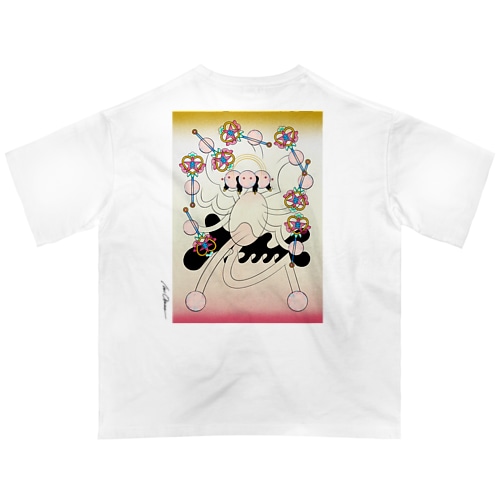 現代ジャパン魔法ステッキ阿修羅 Oversized T-Shirt