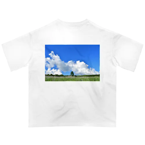 高原の青空 Oversized T-Shirt