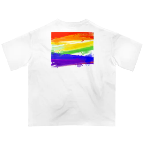 RAINBOW 虹 オーバーサイズTシャツ