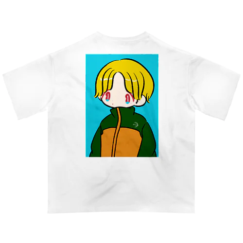 向き合いボーイ（バックプリント） オーバーサイズTシャツ