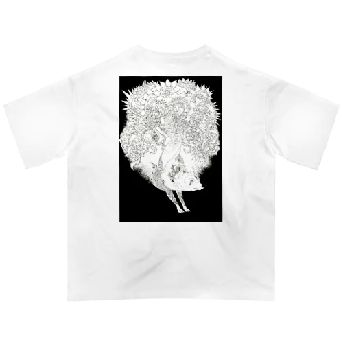 お花と私 Oversized T-Shirt