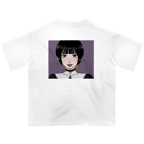 舌ﾋﾟｱﾋﾟ女の子 オーバーサイズTシャツ