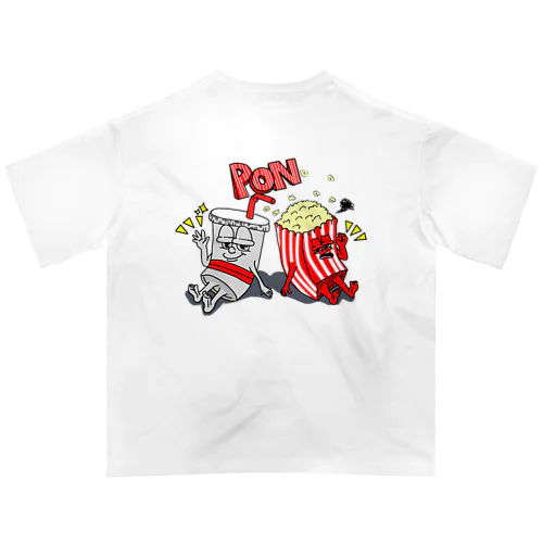 Drink&Popcorn オーバーサイズTシャツ