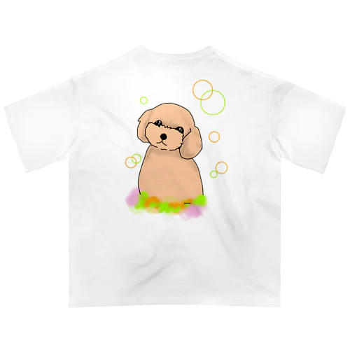 トイプードル癒し犬 オーバーサイズTシャツ