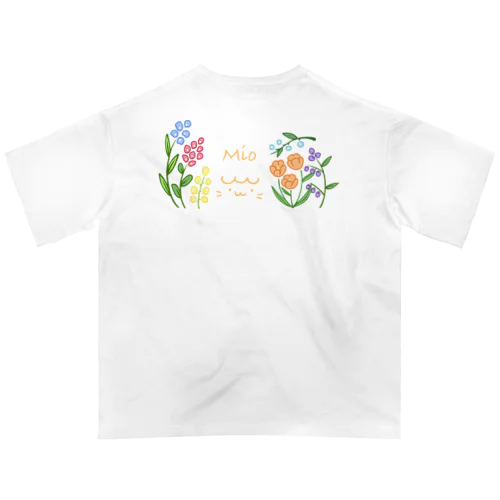 みお　花 オーバーサイズTシャツ