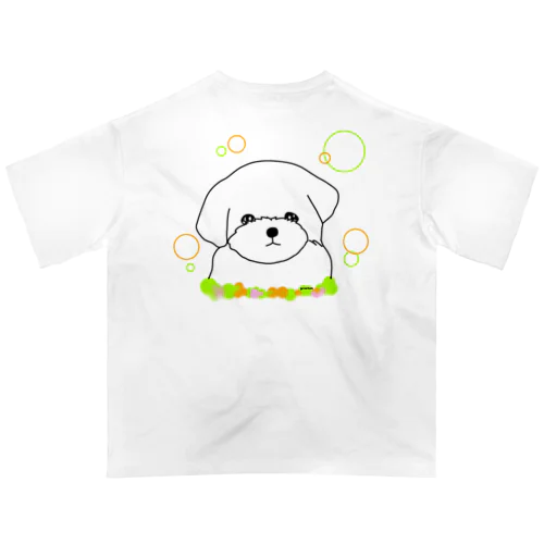 マルチーズ癒し犬 Oversized T-Shirt