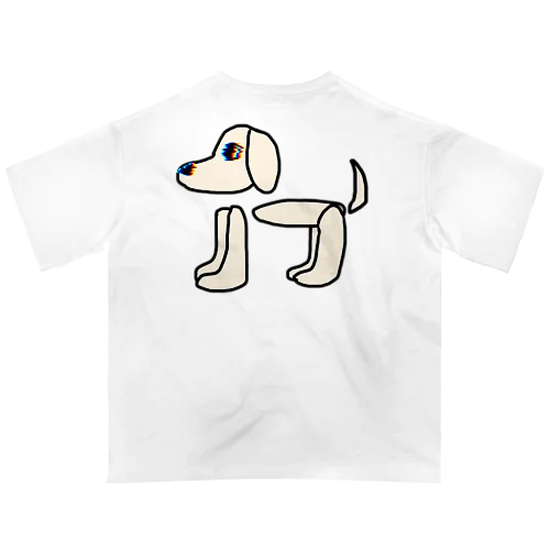 グリッチ犬 オーバーサイズTシャツ