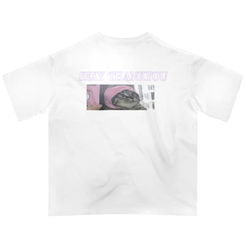 セクシーサンキュー猫 Oversized T-Shirt