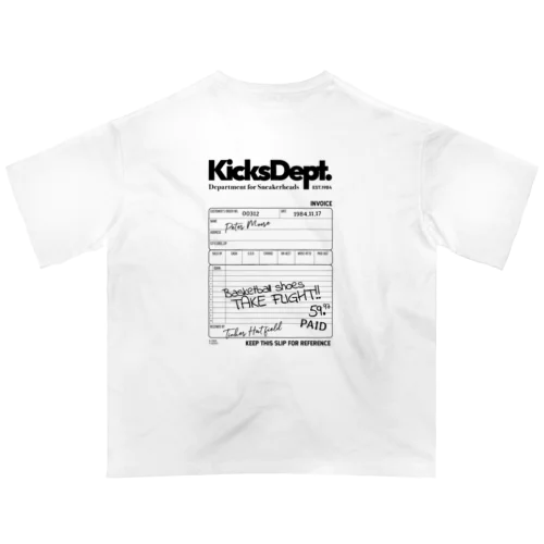 KicksDept. receipt オーバーサイズTシャツ