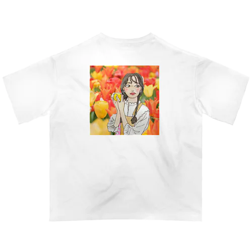 オレンジ Oversized T-Shirt