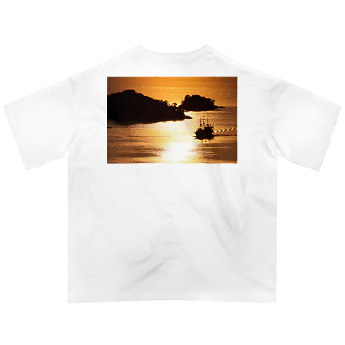 九十九島とパールシー オーバーサイズTシャツ