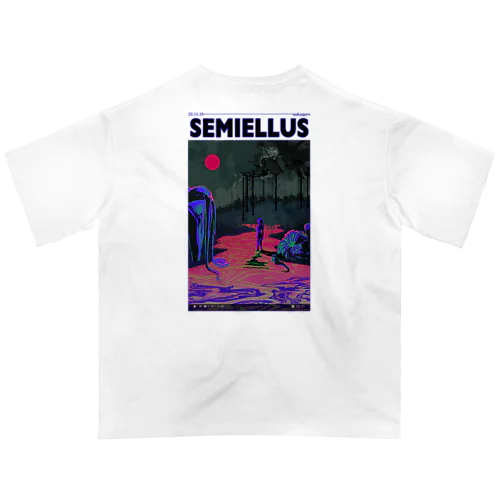 SEMIELLUS blue Oversized T-Shirt