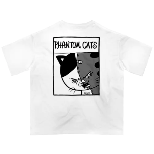 猫又スプリット オーバーサイズTシャツ