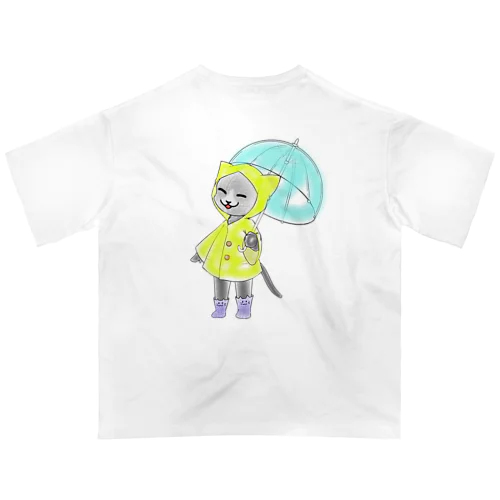 雨も楽しい オーバーサイズTシャツ