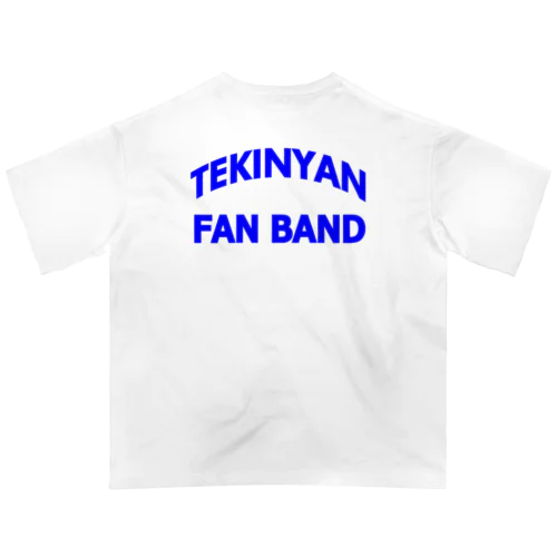 TEKINAN FAN BAND（ブルー印字） Oversized T-Shirt