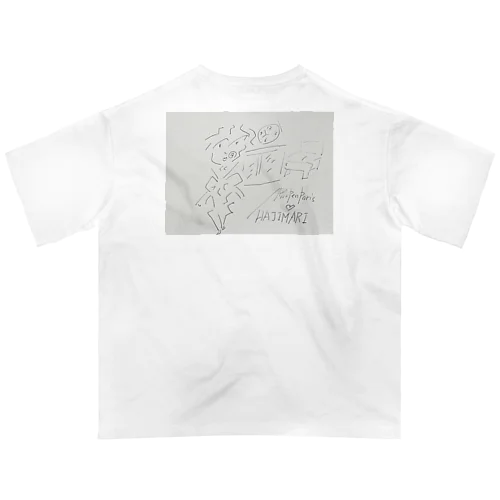 るんぺんパリアート　HAJIMARI オーバーサイズTシャツ