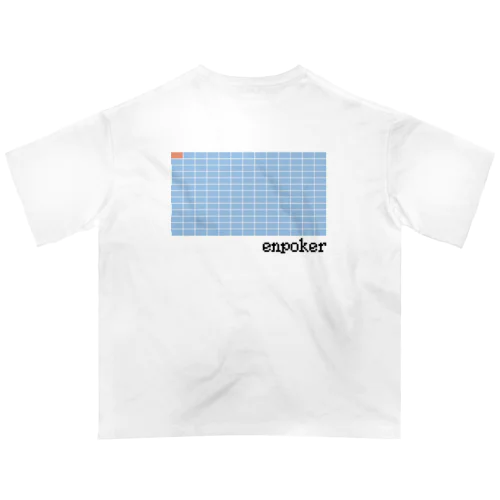 ENPOKER T 白のみ Oversized T-Shirt