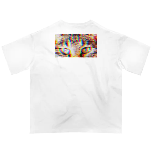 見つめる猫 Oversized T-Shirt