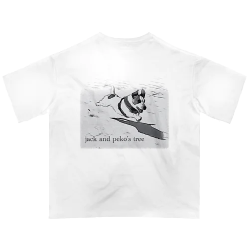 flying dog ペコ Oversized T-Shirt