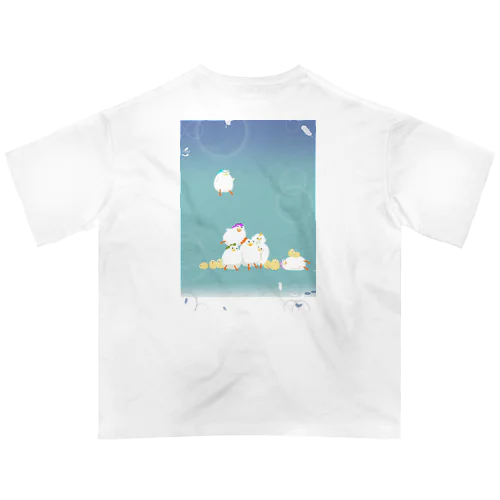 ニワトリ隊集合 Tシャツ オーバーサイズTシャツ