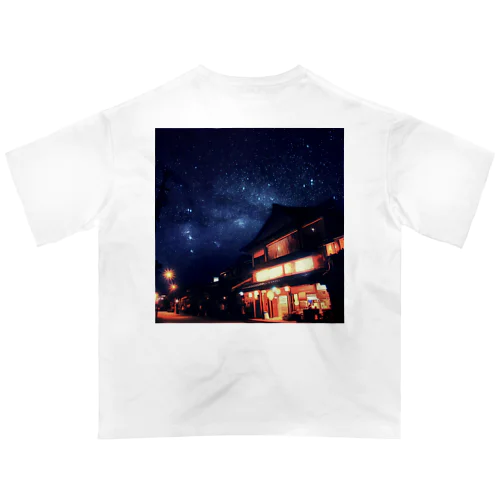 夏の夜の街 Oversized T-Shirt