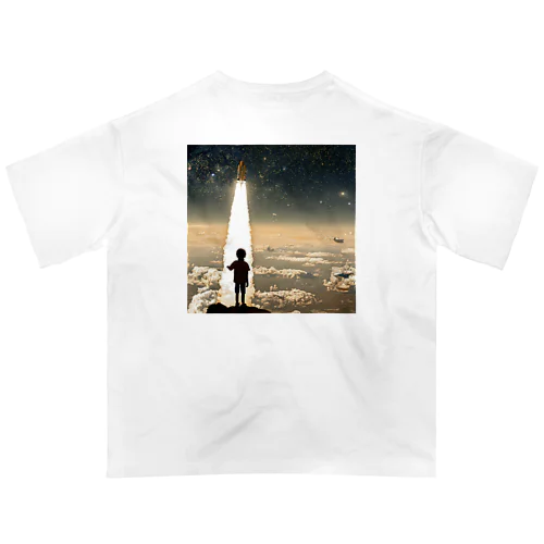 スペースロケットと少年 オーバーサイズTシャツ